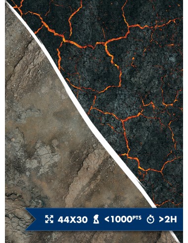 Lava / Canyon - Recto / Verso -44x30 pas chere