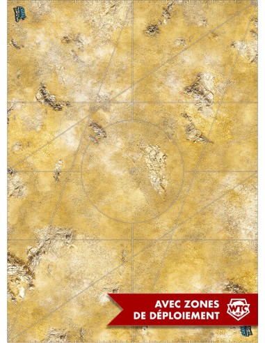 Desert 60x44 Avec zone de déploiement Wh40k - Tapis de jeu compétitif basket pas cher