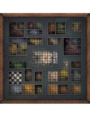 Dungeon The Quest - mousepad playmat 120cm x 120cm heroquest de l' environnement