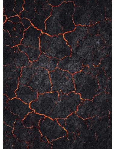 Lava - 60x44 - Game mat Wargame pour bénéficier 