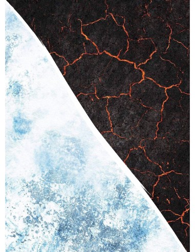 Lava / Winter - 60X44 - Game mat Recto Verso offre 