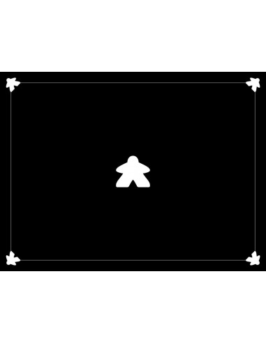 Tapis de Jeux Meeple Noir 120x90 cm Faites des économies