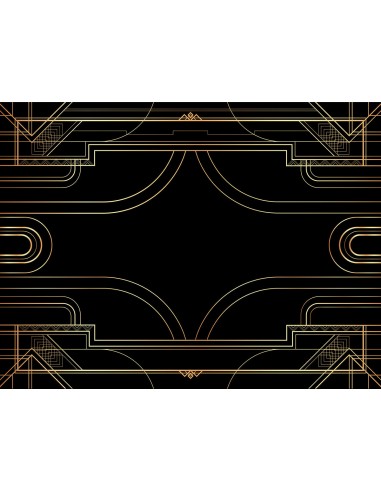 Tapis de Jeux ART DECO Noir 1, 110x80 cm pas cher chine