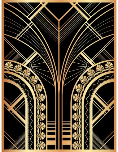 Tapis de Jeux ART DECO Noir 2, 120x90 cm En savoir plus