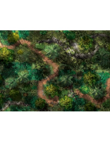 Jungle avec zones de déploiement (60x44 pouces, 153x112 cm) ouvre sa boutique