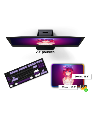 Tapis de Souris Personnalisable RGB 35x30 cm les ligaments