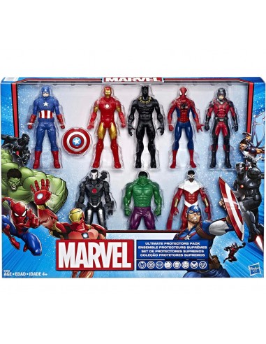 AVENGERS MARVEL Coffret figurines Avengers Ultimate protectors pack la colonne vertébrale