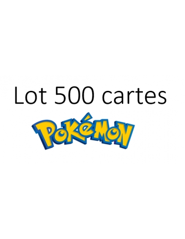 Lot de 500 cartes Pokémon basket pas cher