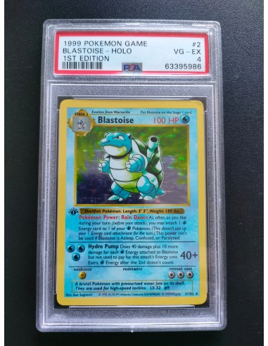 Blastoise Set de base first edition VO shadowless - PSA 4 online