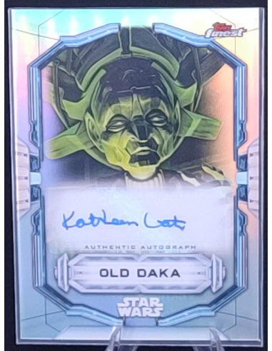 Star Wars Old Daka Signed card Topps Finest - TC* Pour