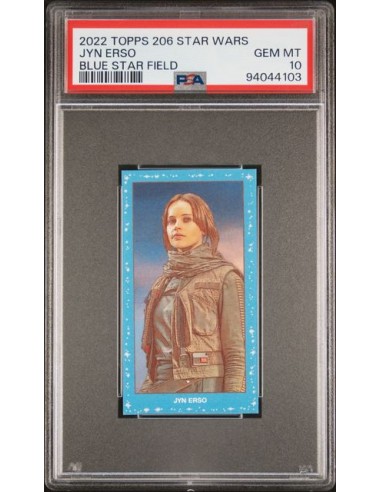 JYN ERSO BLUE STAR FIELD 2022 TOPPS 206 STAR WARS - PSA 10 la chaussure