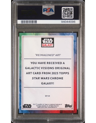 REIMAGINED ART /25 2023 STAR WARS GALAXY GALACTIC VISIONS ORANGE TOPPS - PSA 10 2024