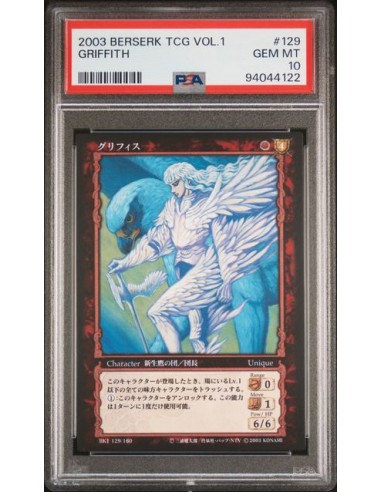 GRIFFITH BERSERK TCG VOL.1 KONAMI 2003 - PSA 10 Découvrez la collection