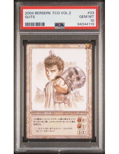 GUTS BERSERK TCG VOL.2 KONAMI 2004 - PSA 10 Comparez plus de prix