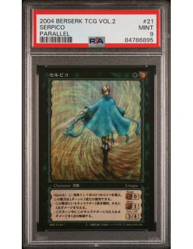 SERPICO PARALLEL HOLO BERSERK TCG VOL.2  KONAMI 2004 - PSA 9 acheter