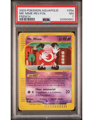 MR. MIME REVERSE AQUAPOLIS FRENCH - PSA 7 pas cheres