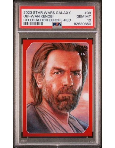 OBI-WAN KENOBI /5 2023 SW GALAXY CELEBRATION EUROPE RED - PSA 10 basket pas cher