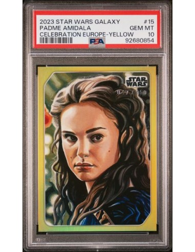 PADME AMIDALA /150 2023 SW GALAXY CELEBRATION EUROPE YELLOW- PSA 10 de France