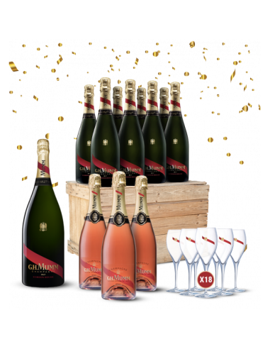 Pack Fêtes de Champagne brut et rosé Mumm® fabrication France 🇫🇷 Livraison rapide