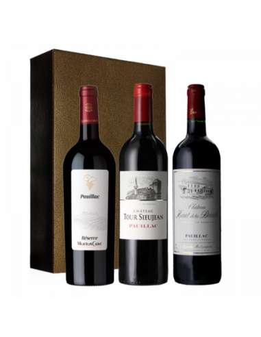 Coffret trio Bordeaux Pauillac AOC / 3 bouteilles / 2,25 L fabrication France 🇫🇷 Comparez et commandez 