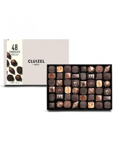 Coffret de 48 chocolats noir & lait CLUIZEL® fabrication France 🇫🇷 une grave pollution 