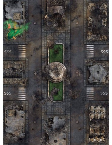 Apocalypse  - 60x44 - Tapis de jeu de guerre urbain de votre