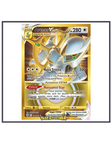 Carte Pokémon Arceus-VSTAR 184/172 - Stars Étincelantes EB09 Véritable concentré