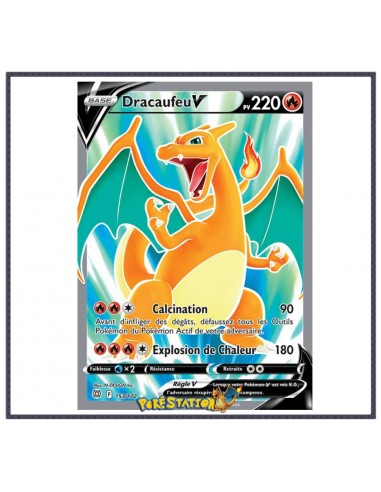 Carte Pokémon Dracaufeu-V 153/172 - Stars Étincelantes EB09 solde