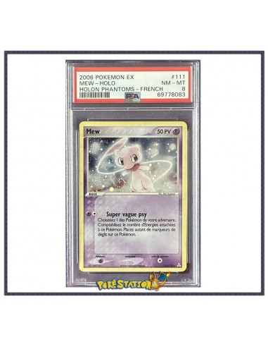 Mew Holo 111/110 Fantôme Holo - PSA 8 (POP 6) [1] ou a consommer sur place