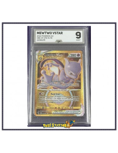 Mewtwo Vstar Gold 086/078 Gradé CGS 9 Paris Déstockage Promo