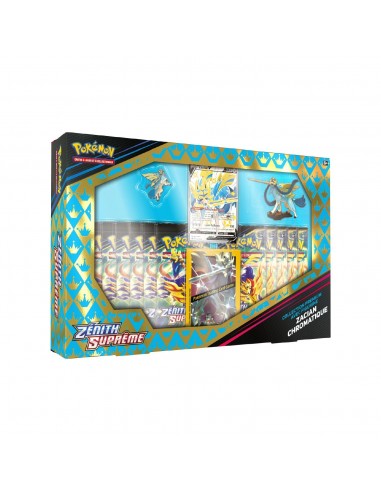 Coffret Collection Premium avec figurine Pokémon Zénith Suprême (EB12.5) Zacian Chromatique 🇫🇷 le concept de la Pate a emporter 