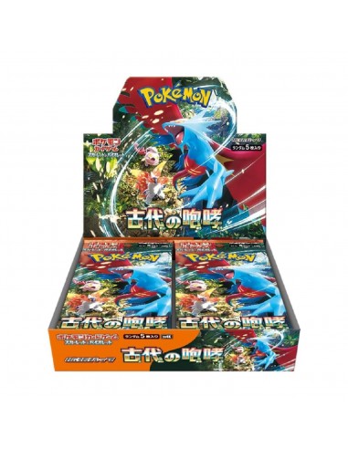 Display 30 boosters Pokémon Ancient Roar (sv4K) 🇯🇵 pour bénéficier 