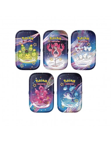 5 mini-tins Pokémon Destinées de Paldea (EV4.5) 🇫🇷 pour bénéficier 