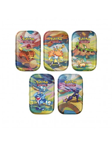 5 mini-tins Pokémon Magnifique Paldea 🇫🇷 Par le système avancé 