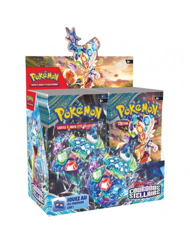 Display 36 boosters Pokémon Couronne Stellaire (EV7) 🇫🇷 50% de réduction en Octobre 2024