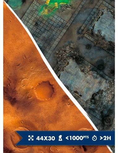 Mars / Street - playmat Recto / Verso -44x30 pouces pour Warhammer Toutes les collections ici